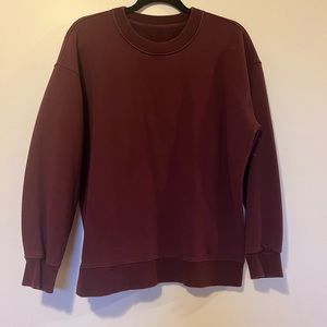 Lululemon Perfectly Oversized Crew - burgundy